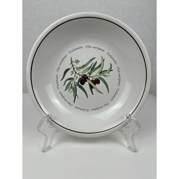 Williams Sonoma Pasta Bowl Olive Kalamata Olea Europaea 9.5 Inch Portugal - Picture 1 of 6